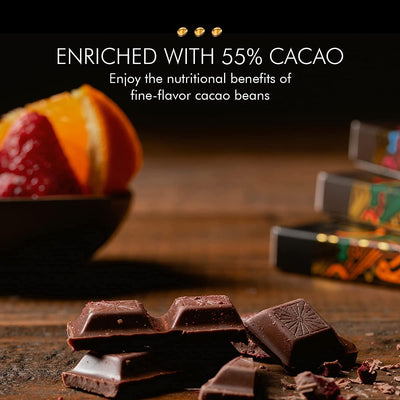 6 Luxury Dark Chocolate Bars in Elegant Gift Box