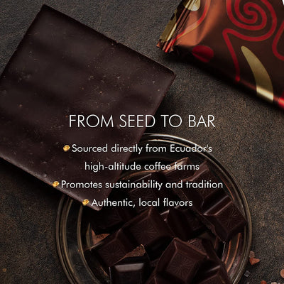 6 Luxury Dark Chocolate Bars in Elegant Gift Box