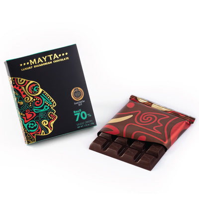 70% Basil Dark Chocolate |  Gift Chocolate Bouquet | Blooming Emotions