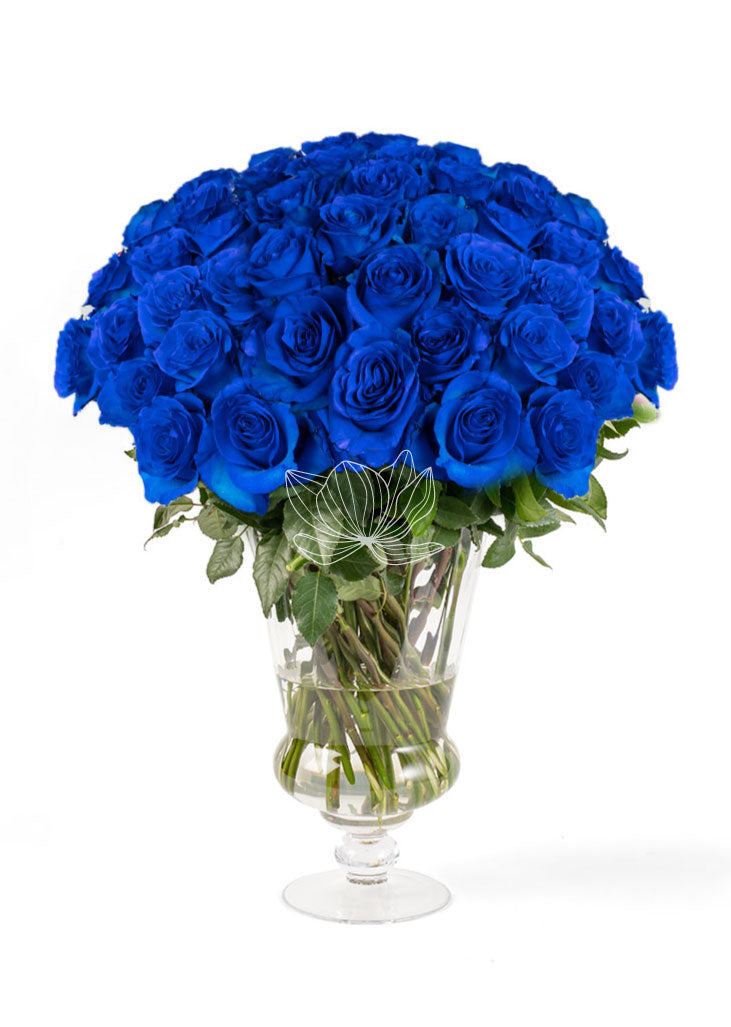 Blue Tinted Roses | Blooming Emotions