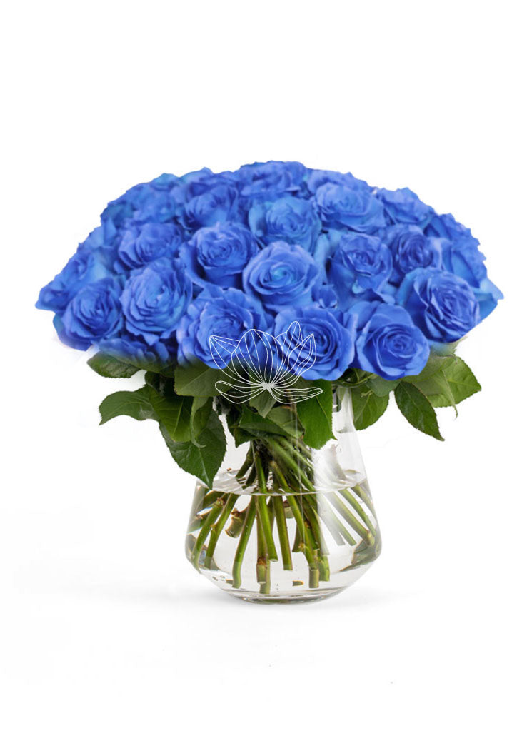 Magnificent Roses Blue Bouquet Of Light Blue Roses